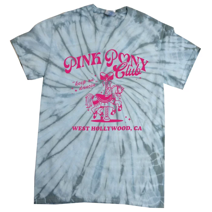 Pink Boots Cowgirl Western Pony Club Tie-Dye T-Shirt