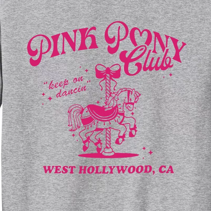 Pink Boots Cowgirl Western Pony Club Tall Sweatshirt