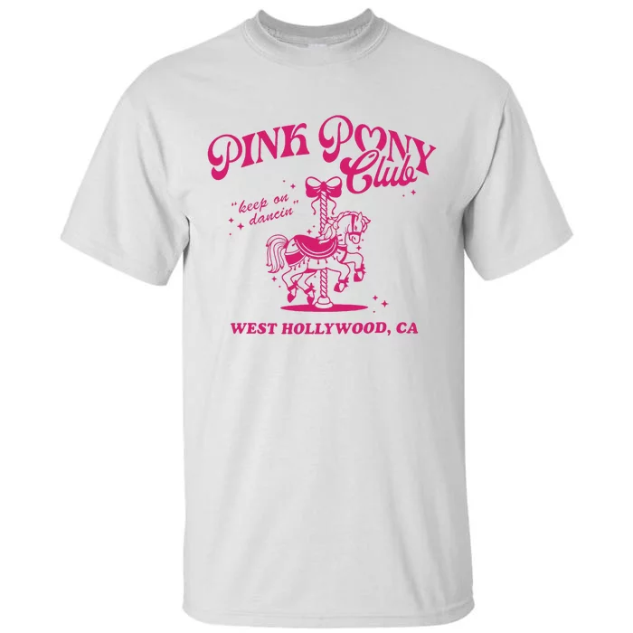 Pink Boots Cowgirl Western Pony Club Tall T-Shirt