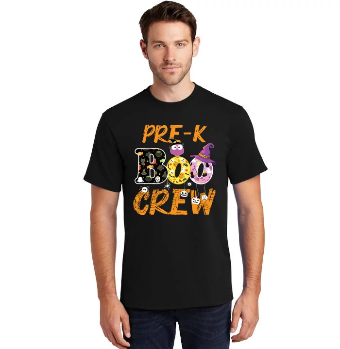 Prek Boo Crew Funny Halloween Costume Teacher Student Gift Tall T-Shirt