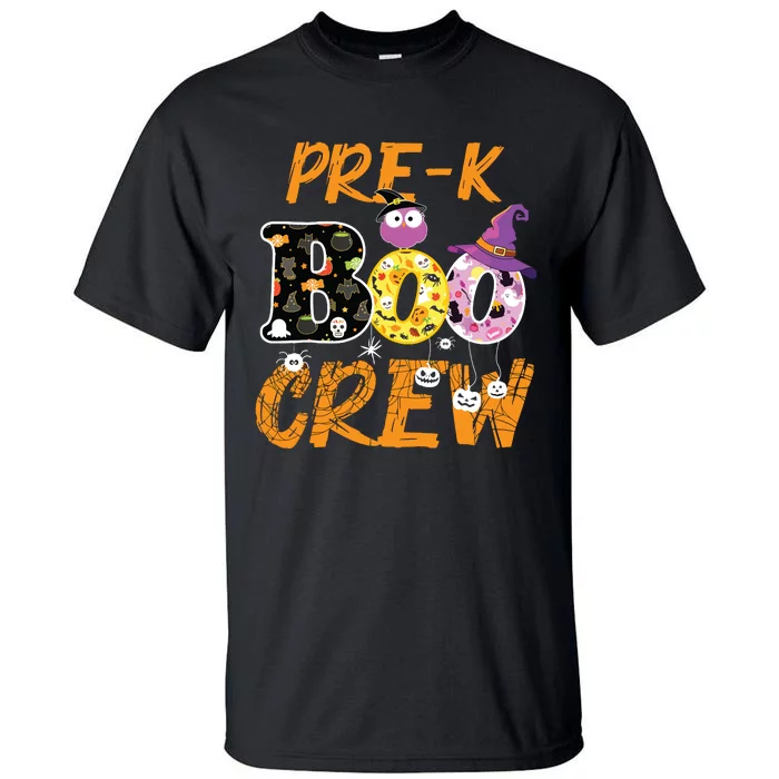 Prek Boo Crew Funny Halloween Costume Teacher Student Gift Tall T-Shirt