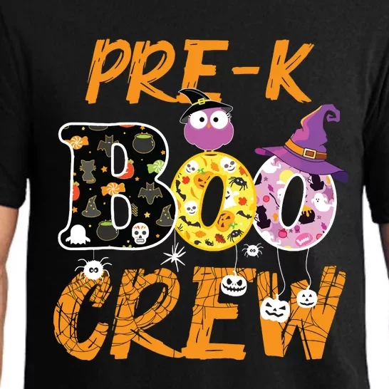 Prek Boo Crew Funny Halloween Costume Teacher Student Gift Pajama Set