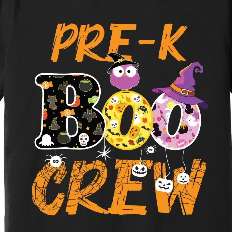 Prek Boo Crew Funny Halloween Costume Teacher Student Gift Premium T-Shirt