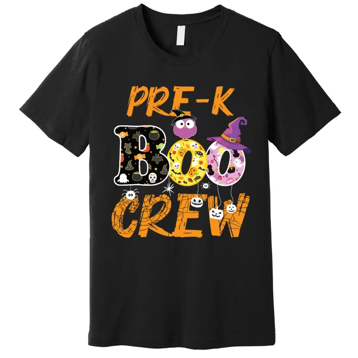 Prek Boo Crew Funny Halloween Costume Teacher Student Gift Premium T-Shirt