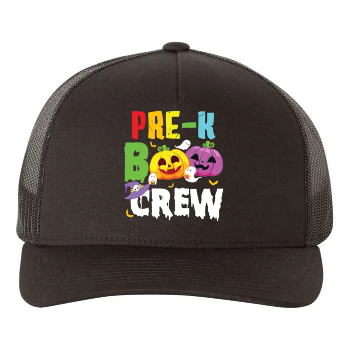 Prek Boo Crew Ghost Pumpkin Halloween Costume Teacher Kids Yupoong Adult 5-Panel Trucker Hat