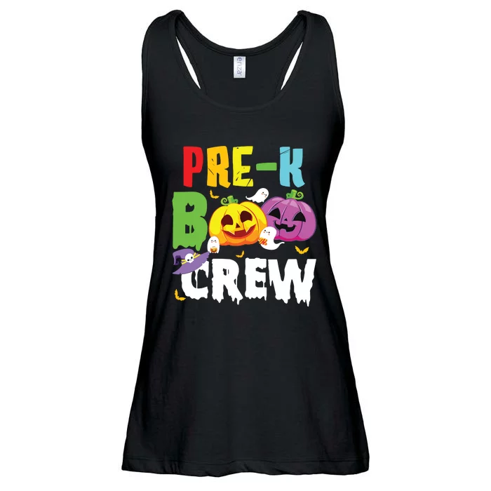 Prek Boo Crew Ghost Pumpkin Halloween Costume Teacher Kids Ladies Essential Flowy Tank