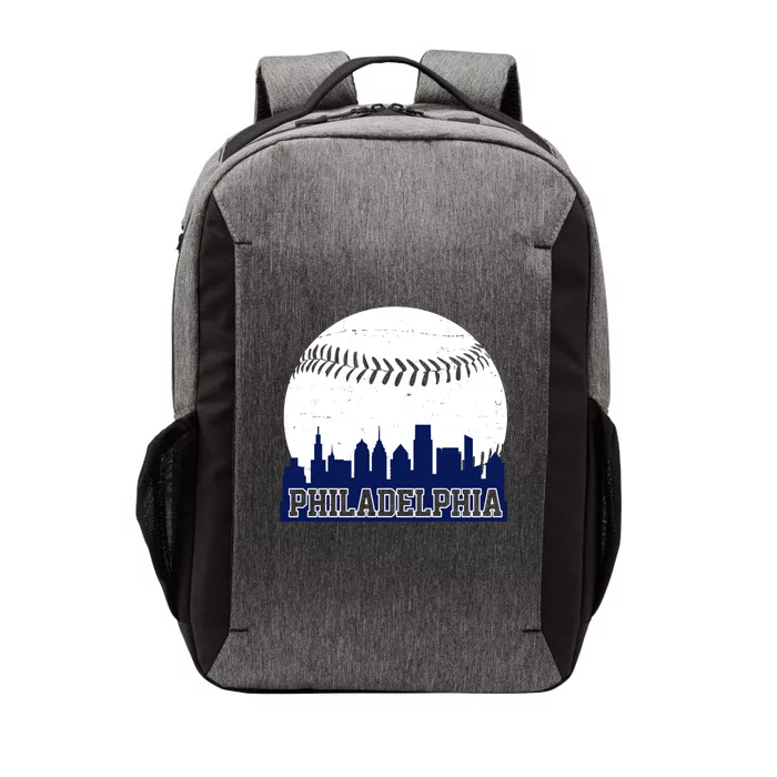 Philadelphia Baseball City Skyline Vector Backpack