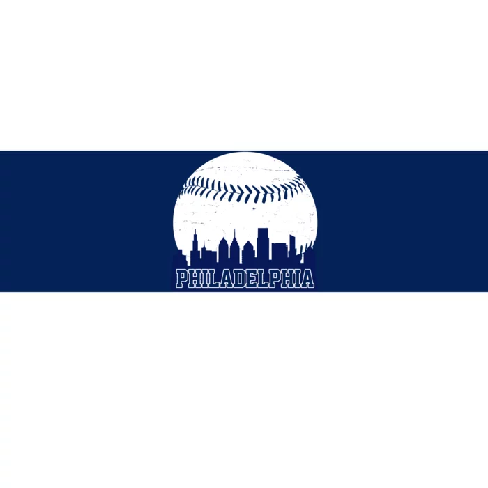 Philadelphia Baseball City Skyline Bumper Sticker