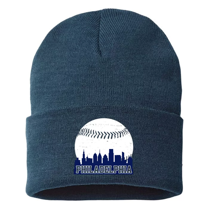 Philadelphia Baseball City Skyline Sustainable Knit Beanie