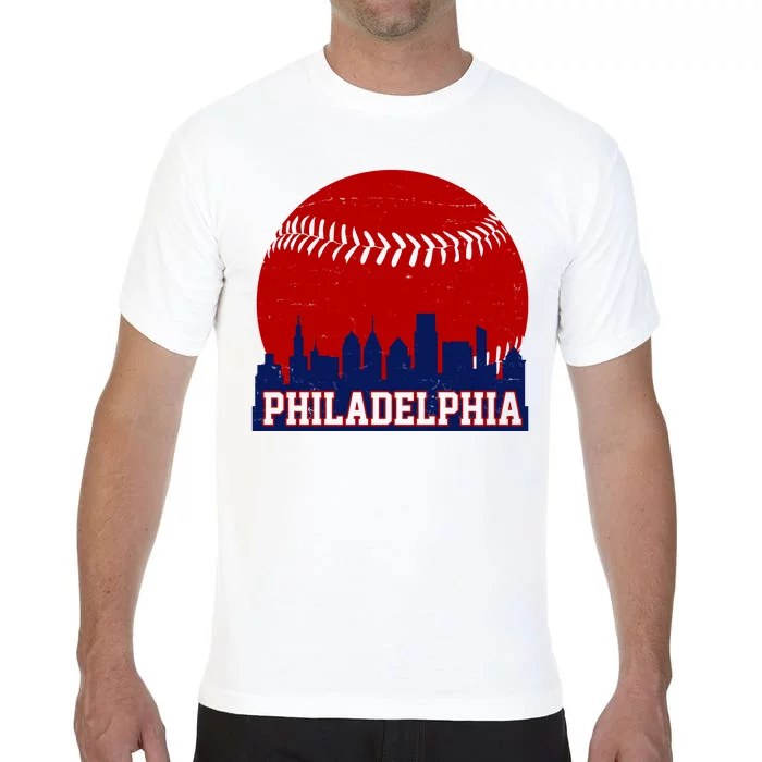 Philadelphia Baseball City Skyline Comfort Colors T-Shirt