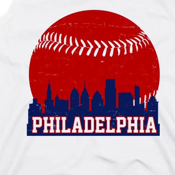 Philadelphia Baseball City Skyline Tank Top