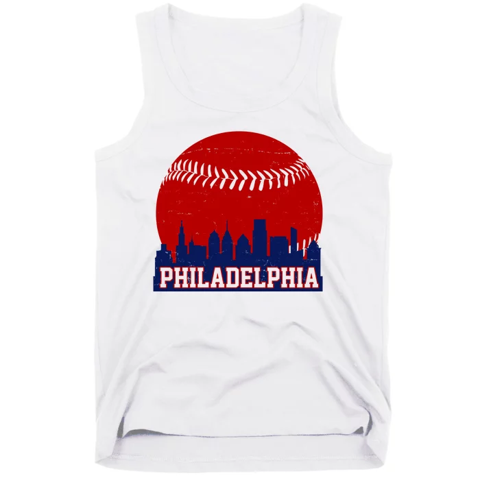 Philadelphia Baseball City Skyline Tank Top