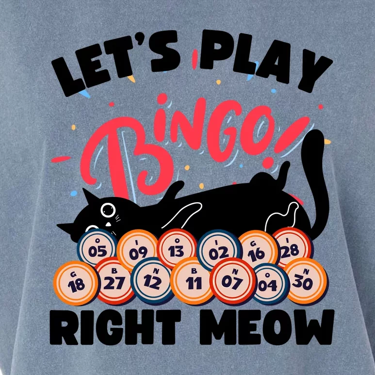 Play Bingo & Cat Bingo Player Gambling Bingo Garment-Dyed Women's Muscle Tee