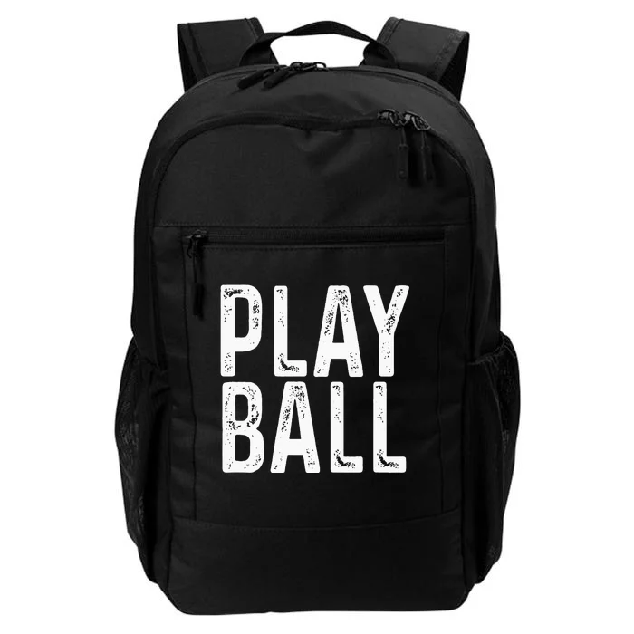 Play Ball Cute Baseball Softball Funny Daily Commute Backpack