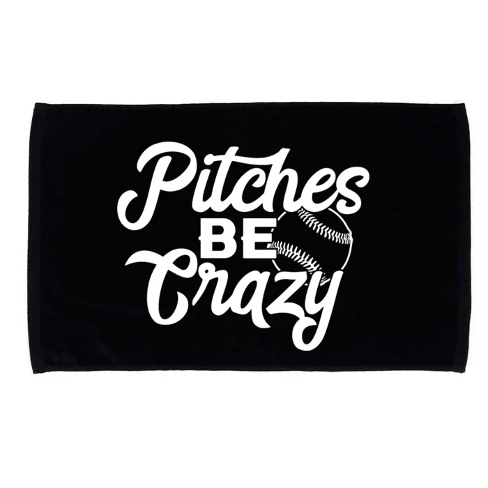 Pitches Be Crazy Softball Baseball Microfiber Hand Towel