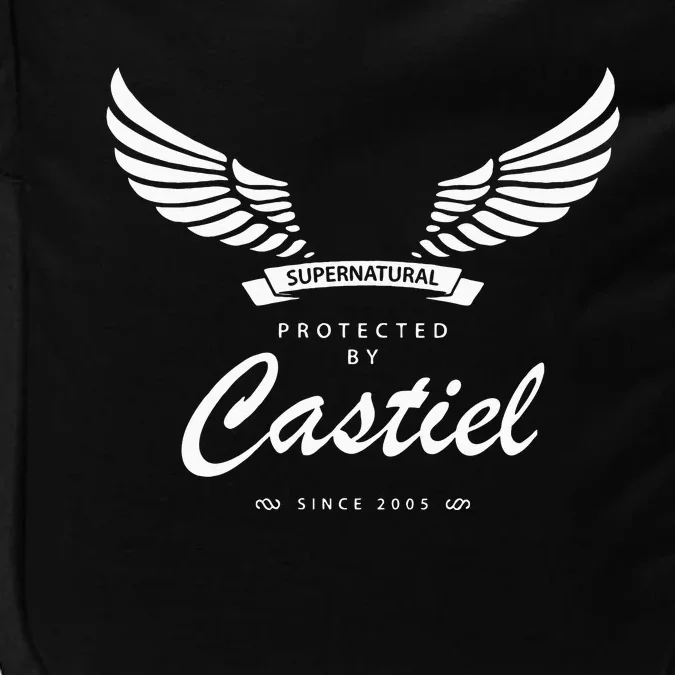 Protected By Castiel Supernatural Impact Tech Backpack