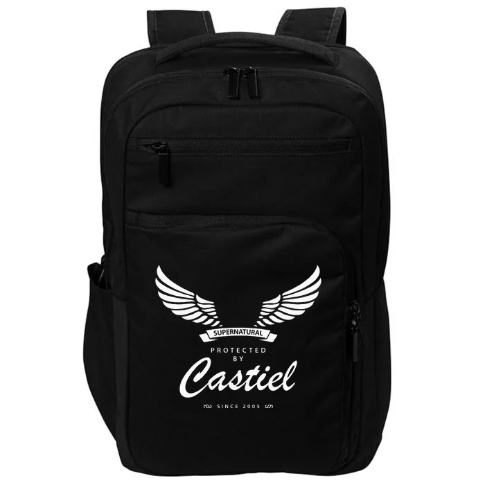 Protected By Castiel Supernatural Impact Tech Backpack