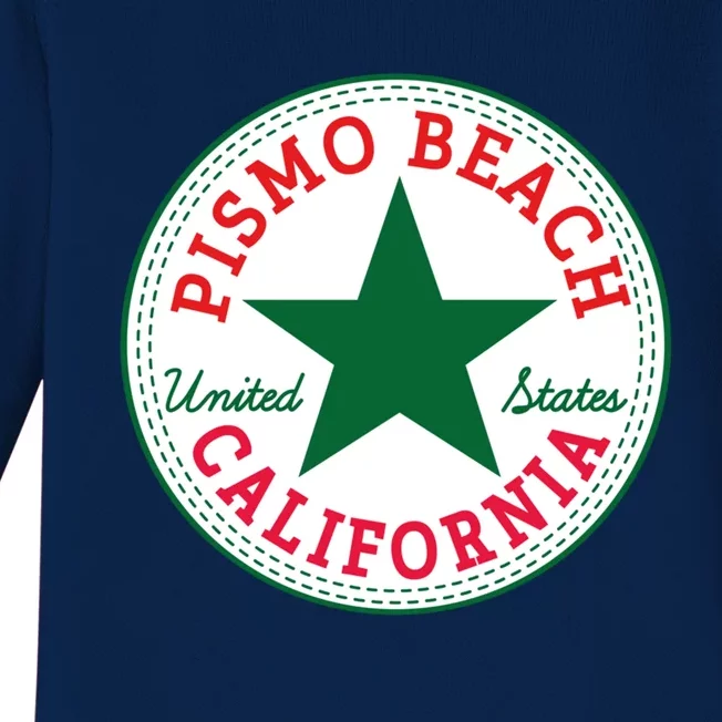 Pismo Beach California Usa Unites States Surfer Outfit Gift Baby Long Sleeve Bodysuit