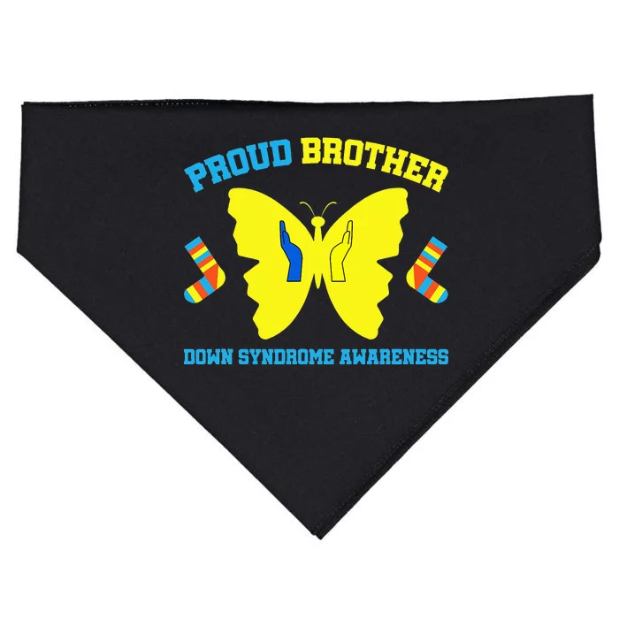 Proud Brother Down Syndrome Awareness USA-Made Doggie Bandana