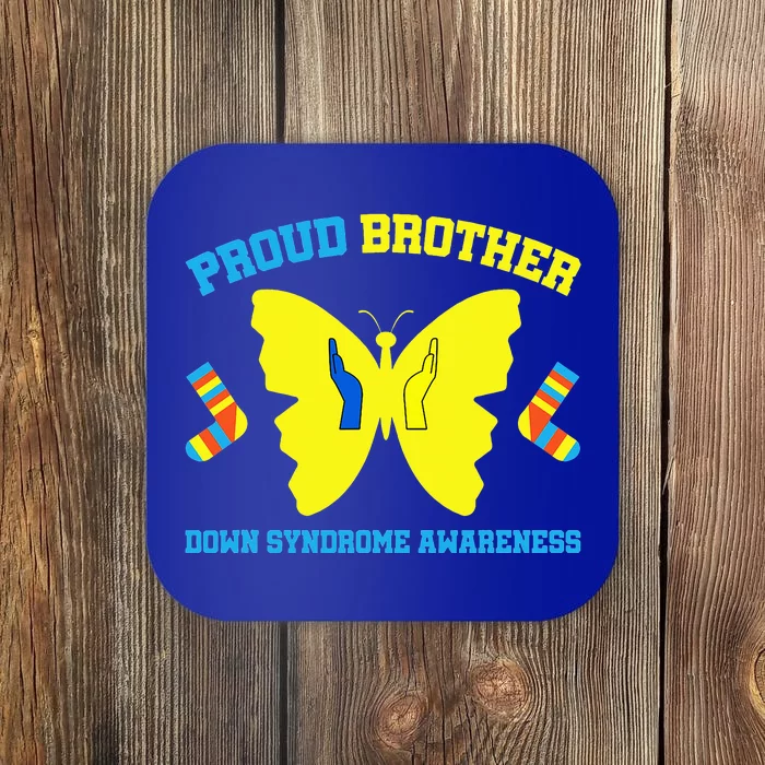 Proud Brother Down Syndrome Awareness Coaster