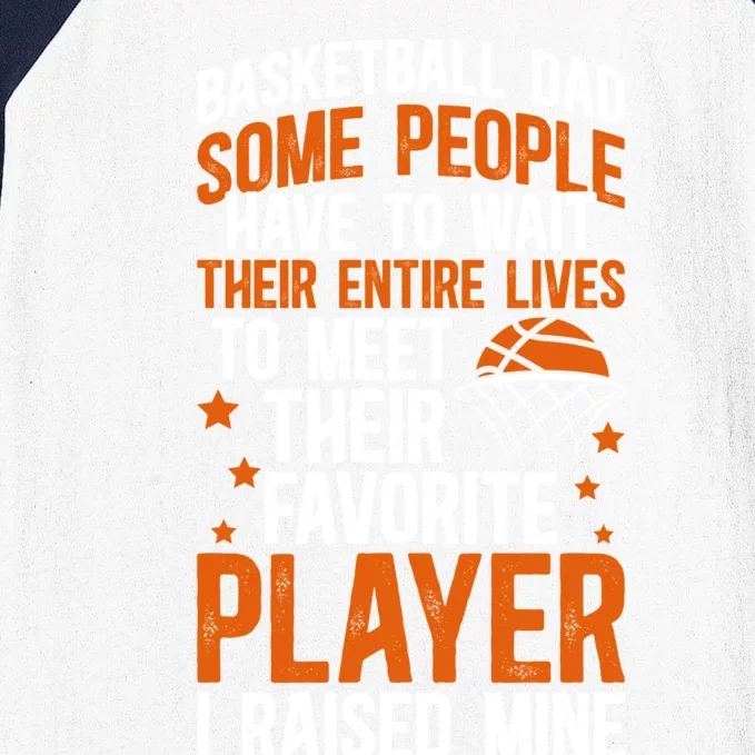 Proud Basketball Dad Basketball Player Dad Basketball Father Meaningful Gift Baseball Sleeve Shirt