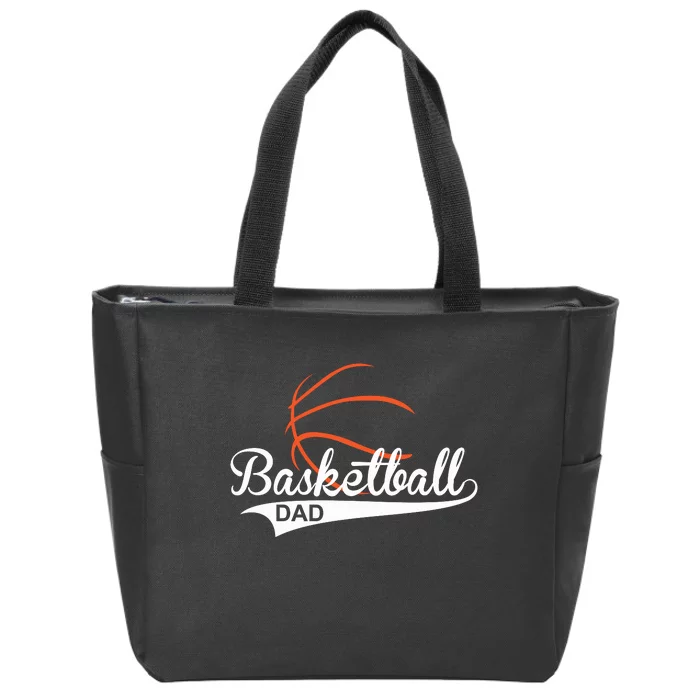 Proud Basketball Dad Funny Gift Zip Tote Bag