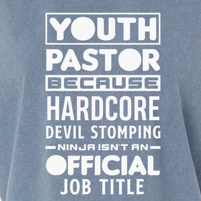 Pastor Because Devil Stomping Ninja Funny Garment-Dyed Women's Muscle Tee