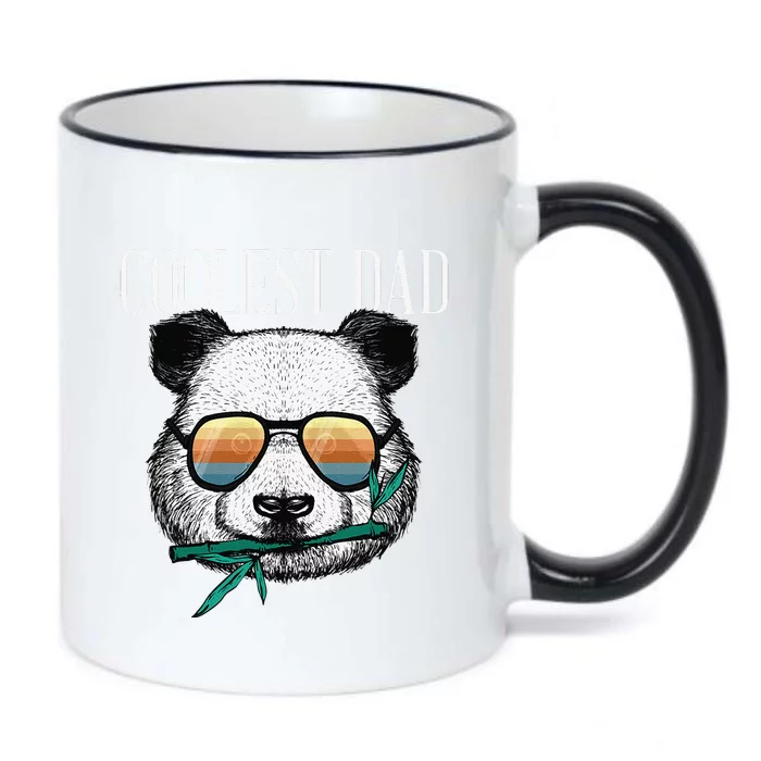 Panda Bear Dad Coolest Father Fun Fathers Day Sunglasses Gift Black Color Changing Mug