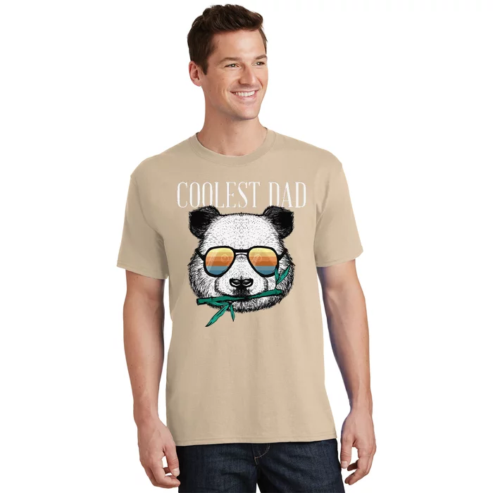 Panda Bear Dad Coolest Father Fun Fathers Day Sunglasses Gift T-Shirt