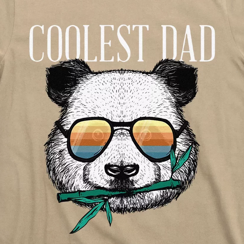 Panda Bear Dad Coolest Father Fun Fathers Day Sunglasses Gift T-Shirt