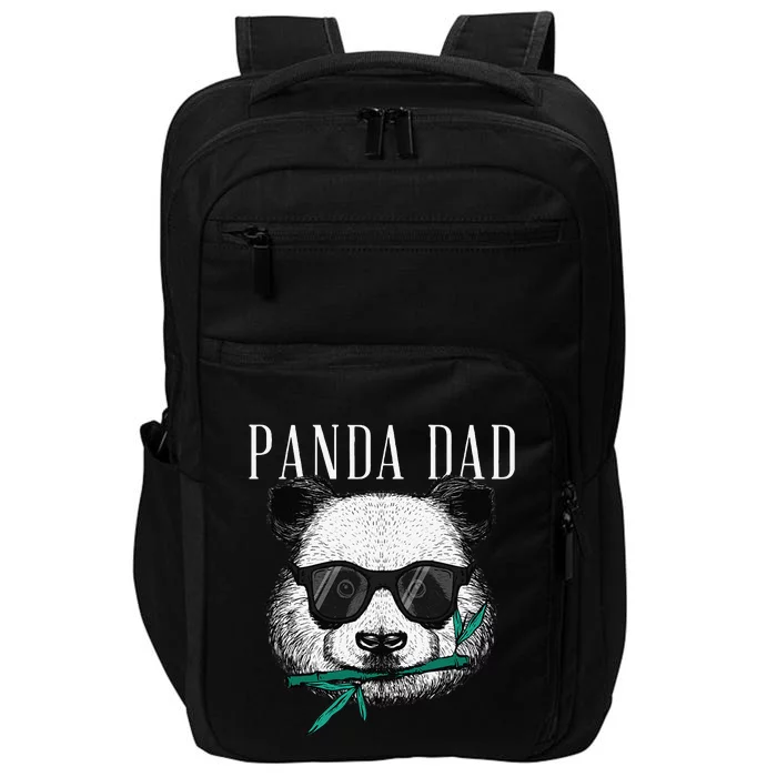 Panda Bear Dad Coolest Father Fun Fathers Day Sunglasses Impact Tech Backpack