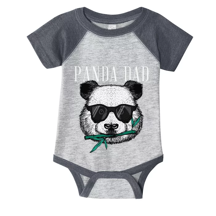 Panda Bear Dad Coolest Father Fun Fathers Day Sunglasses Infant Baby Jersey Bodysuit