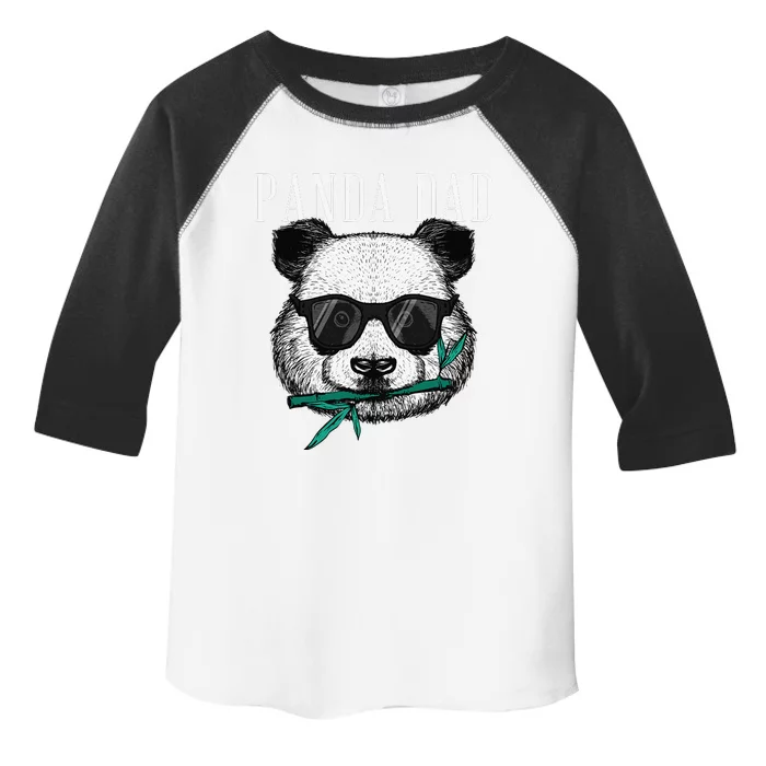 Panda Bear Dad Coolest Father Fun Fathers Day Sunglasses Toddler Fine Jersey T-Shirt