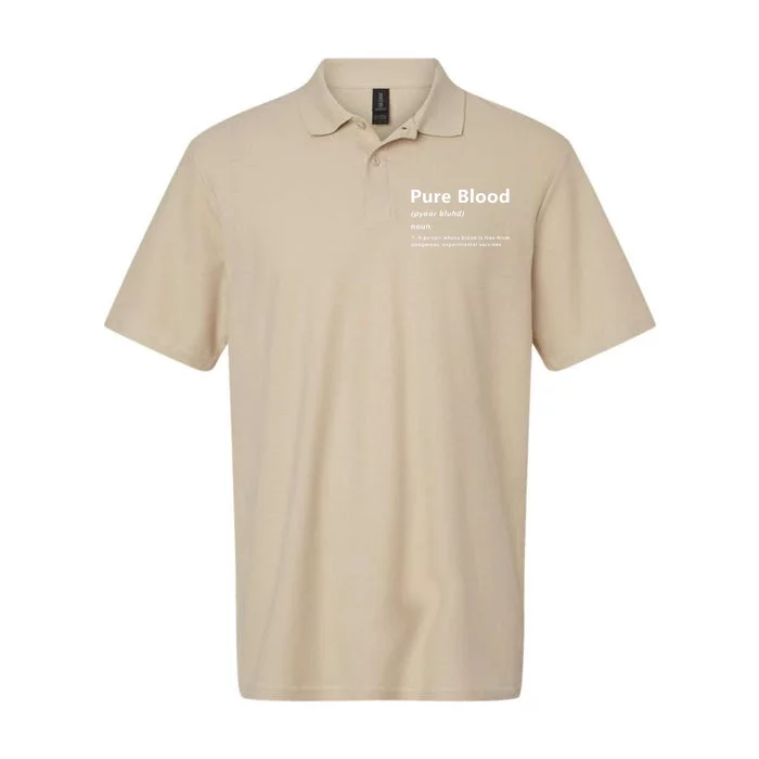 Pure Blood Definition Softstyle Adult Sport Polo