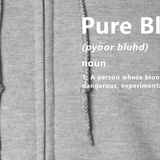 Pure Blood Definition Full Zip Hoodie