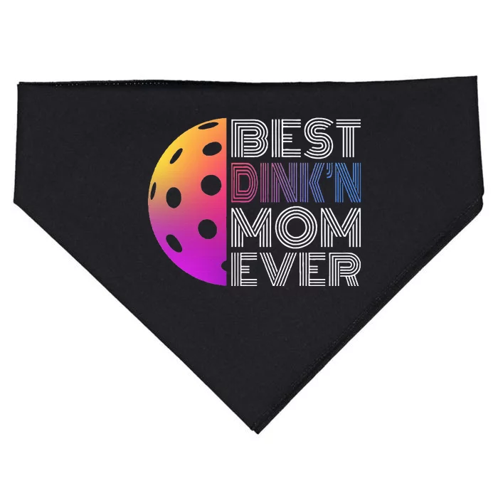 Pickleball Best Dinkn Mom Ever USA-Made Doggie Bandana