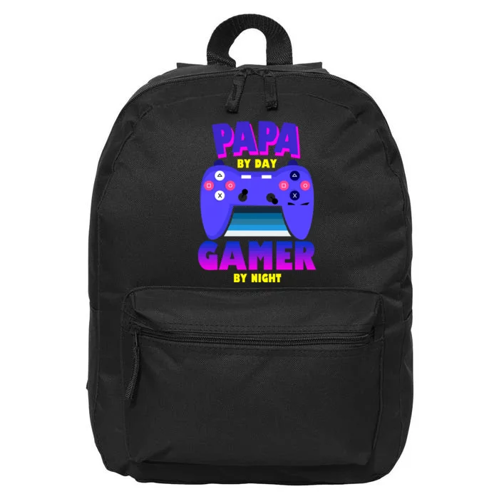 Papa By Day Gamer By Night 16 in Basic Backpack