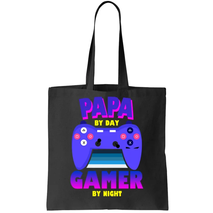 Papa By Day Gamer By Night Tote Bag