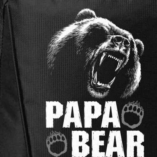 Papa Bear Dad Fathers Day Cool Gift City Backpack