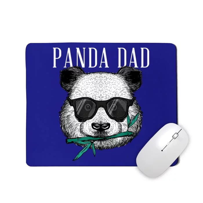 Panda Bear Dad Coolest Father Fun Fathers Day Sunglasses Gift Mousepad