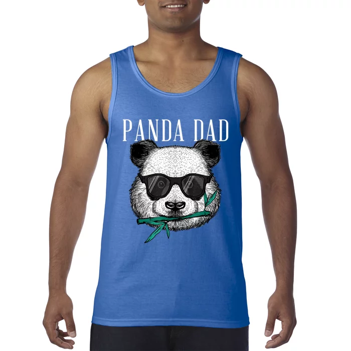 Panda Bear Dad Coolest Father Fun Fathers Day Sunglasses Gift Tank Top