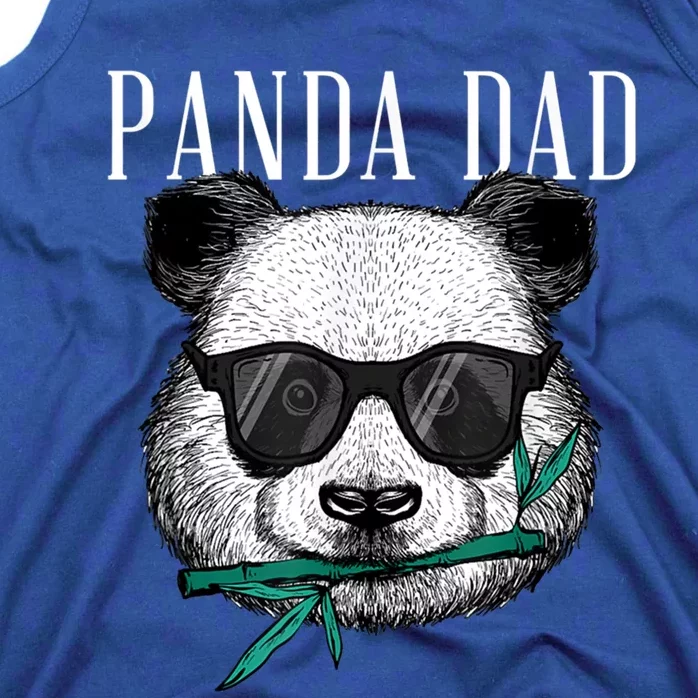 Panda Bear Dad Coolest Father Fun Fathers Day Sunglasses Gift Tank Top