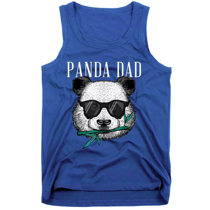 Panda Bear Dad Coolest Father Fun Fathers Day Sunglasses Gift Tank Top