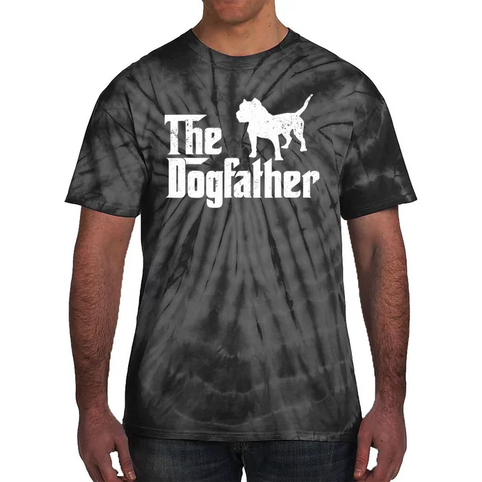 PIT BULL Dog The Dogfather Dog Lover Tie-Dye T-Shirt