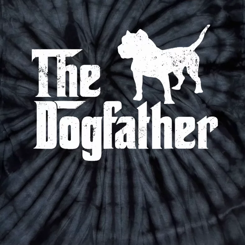 PIT BULL Dog The Dogfather Dog Lover Tie-Dye T-Shirt