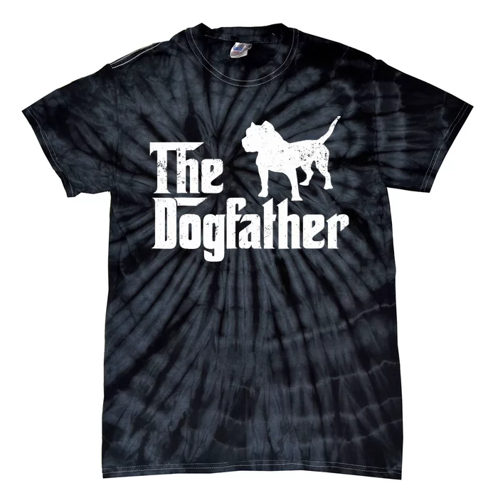 PIT BULL Dog The Dogfather Dog Lover Tie-Dye T-Shirt