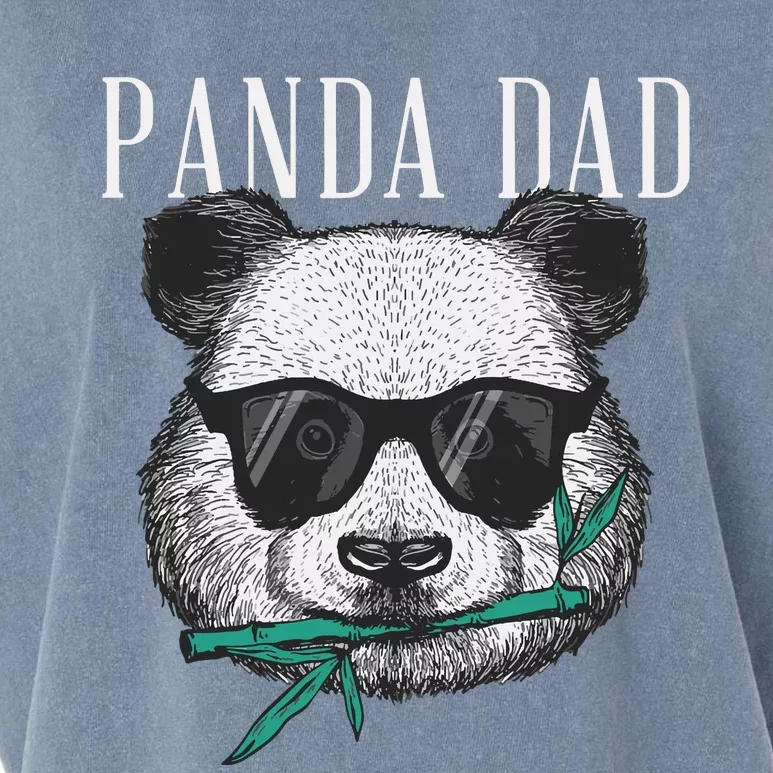 Panda Bear Dad Coolest Father Fun Fathers Day Sunglasses Premium Garment-Dyed Women's Muscle Tee