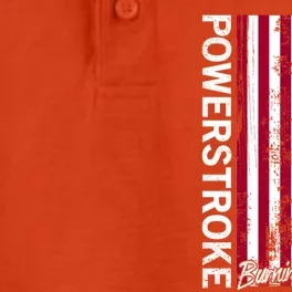 Powerstroke Burning Diesel American Flag Usa Great Gift Dry Zone Grid Performance Polo