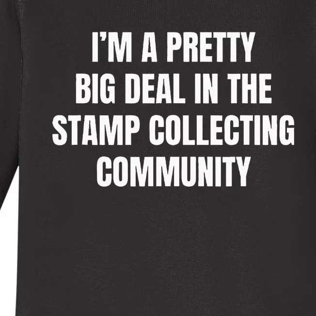 Pretty Big Deal In The Stamp Collecting Community Baby Long Sleeve Bodysuit