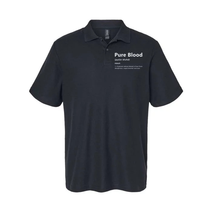 Pure Blood Definition Softstyle Adult Sport Polo